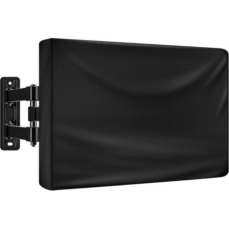 Outdoor-TV-Hülle für 50-52 Zoll Bildschirmschutz wasserdichte und wetterfeste Outdoor-Hülle für Flachbildschirme 210D-Gewebe 130 x 15 x 83 cm schwarz (1/5)