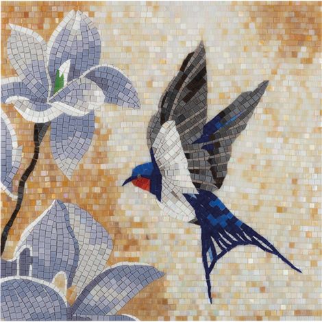 Mosaïque Swallow – 58×58 cm (1/5)