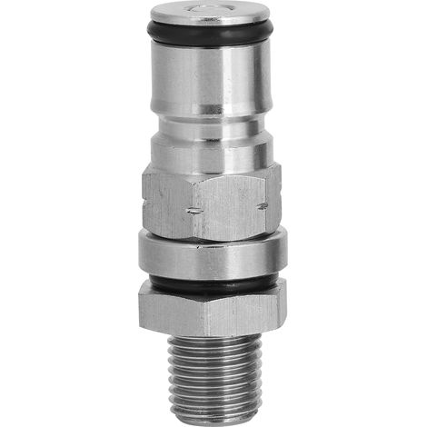 Adaptateur à bille en acier inoxydable 304 pour fût de bière, valve de décharge de pression, accessoire de brassage maison (gaz) (1/5)