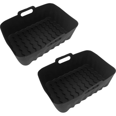 Confezione da 2 stampi da forno in silicone riutilizzabili, teglia antiaderente, tappetino per pizza, accessori da cucina, riutilizzabili, facili da pulire, distribuzione uniforme del calore (1/4)