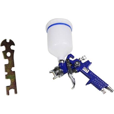 Trade Shop - Pistola Aerografo A Spruzzo Hvlp 600ml Ugello 1.4mm Verniciatura Aria Compressa -