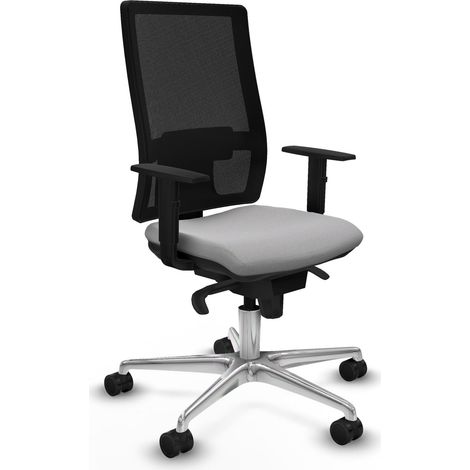 Piqueras y Crespo 1D086N0 Chaise de bureau gris clair (1/3)