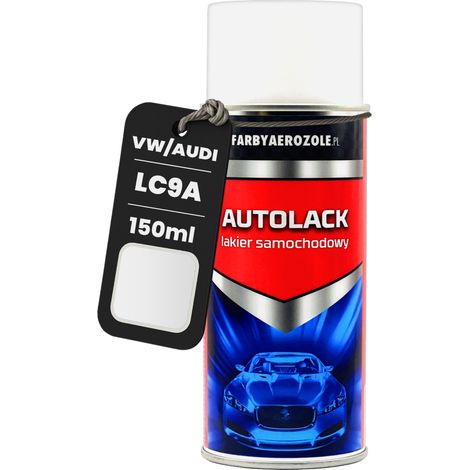 LC9A Skoda VW Audi blanco puro 150 ml Pintura acrílica en aerosol blanca (1/5)