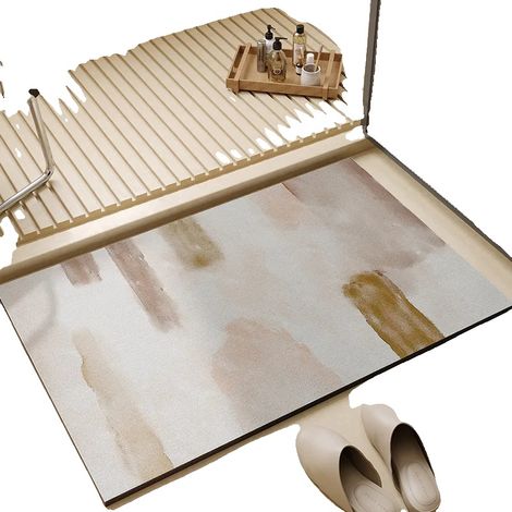 Waschbarer Teppich, schnelltrocknend, saugfähig, Stil O, 50x80cm (1/2)