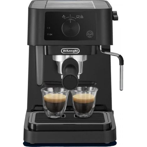 Cafetière à expresso DELONGHI Stilosa EC235.BK – 15 bars – Buse vapeur – Compatible ESE – Grille égouttoir amovible