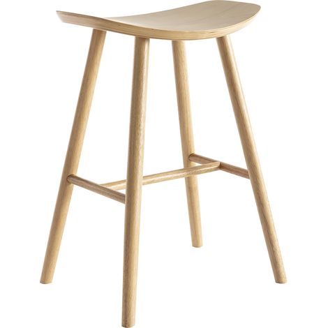 Taburete de bar madera clara 65 cm DEMORY