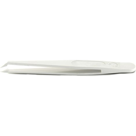Brucelles RS PRO 708.DG pointe coudée en Plastique Delrin, L. 110 ( Prix pour 1 )
