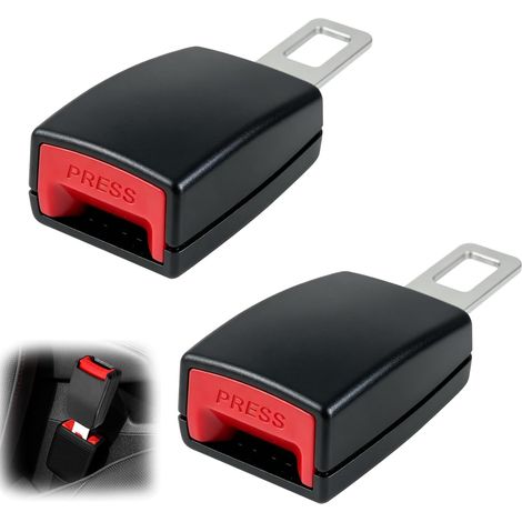 Accessori universali generici da 2 pezzi, accessori generici regolabili per sedili per auto da 12 cm, nero e rosso, adatti alla maggior parte dei modelli di auto (1/5)