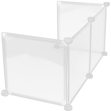 Paravent de bureau transparent, 1 pièce, en plastique