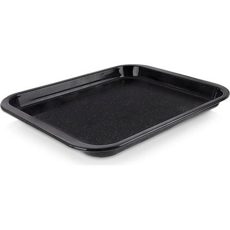 Bandeja de horno esmaltada rectangular de 36 x 28 cm, apta para lavavajillas (1/5)