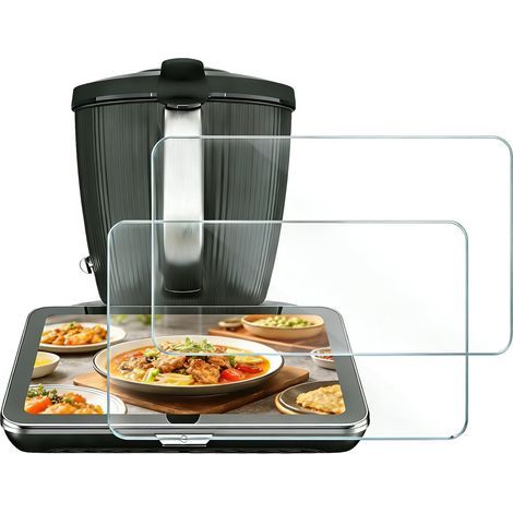 2-Pack Tempered Glass Screen Protector for Vorwerk Thermomix TM7, HD Screen Protector TM7 9H Hardness, Ultra Clear, Bubble-Free, Scratch-Resistant, Protective Film (1/5)