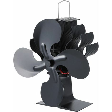 Thermodynamic 4-Blade Wood Stove Fan, Suitable for Solid Wood/Log Fireplaces, Environmentally Friendly Fan (1/5)