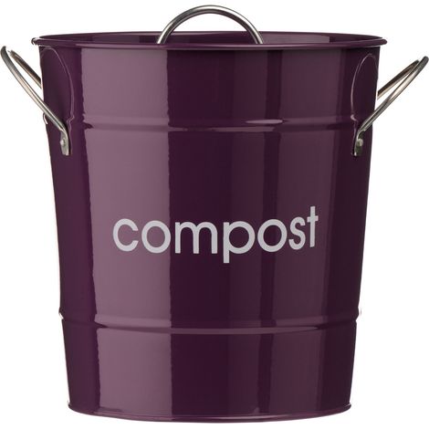 Premier Housewares Purple Compost Bin (1/3)
