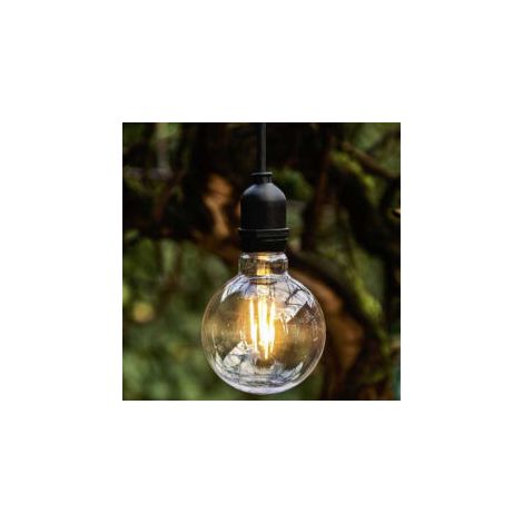 luminaire suspendu - bailey outdoor - e27 - avec prise - noir - 5 mètres - bailey 143002 (1/3)