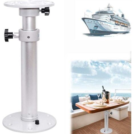 Standard-Tischbein für Boot, Caravan, Wohnmobil, Wohnwagen, höhenverstellbar, Cockpit-Tischbein mit Edelstahl 460MM-700MM
