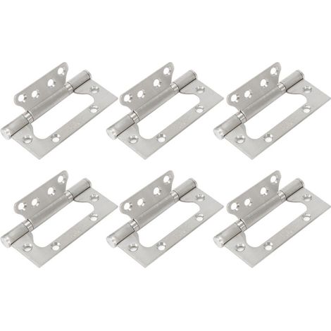 6PCS Stainless Steel Flat Opening Door Window Hinges Silent Bearing Furniture Hardware (1/5)