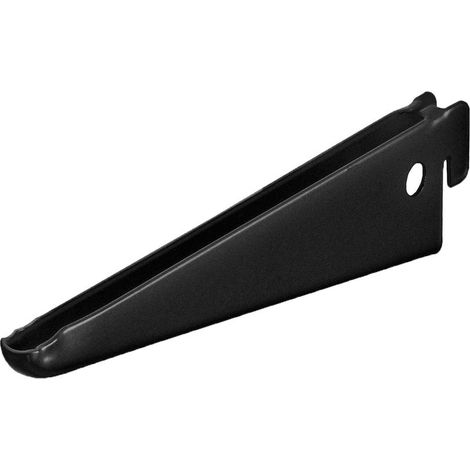 Console crémaillère double noire 170 mm - Par pièce
