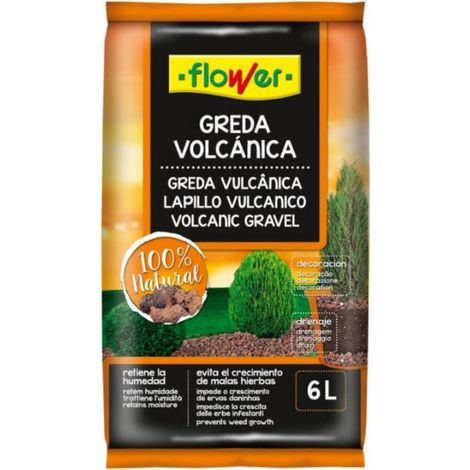Vulcanic Greden in stile fiori 12/18 per vasi e giardinieri, 6 litri