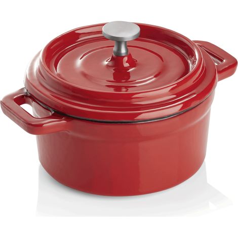 Cocotte rouge H 65 mm Ø 100 mm - Was Germany