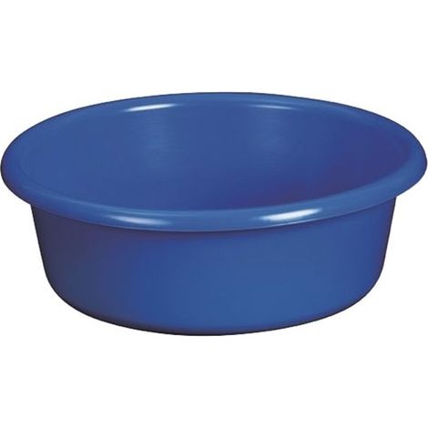 Vaso rotondo D36x12cm 6,5l blu - Alluminio e plastica