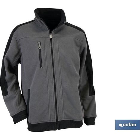 Walker Polarjacke, 370 g/m, Grau-Schwarz, Größe S (1/2)