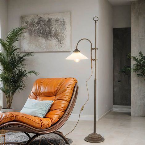 Rustikale Stehlampe Standlampe E27 Fiordo
