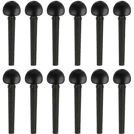 Lot de 12 chevilles d'accordage en ébène pour oud, avec réglage de la tonalité et accessoires de remplacement. (1/5)