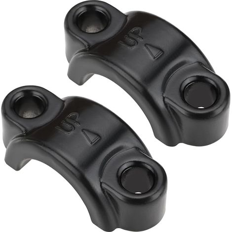 Lot de 2 Colliers de Serrage de Levier de Frein M6 en Aluminium pour Maître-Cylindre d'embrayage Couvercle de Fixation du Siège Adapté Aux Guidons de Vélo électrique Dirt Bike de 22 Mm