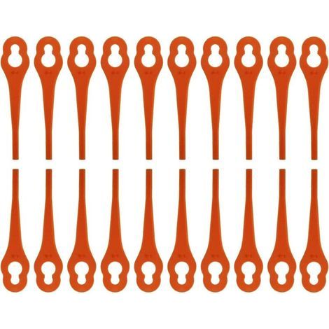 Lot de 100 Lames Plastique Pour Coupe-bordures Fuxtec FX-E1RT20, Nylon Durable, Jardinage