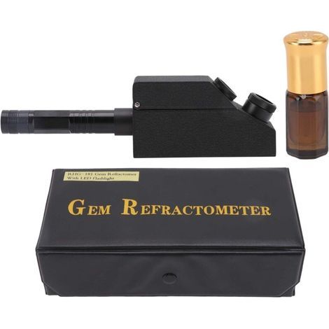 Portable Gemstone Refractometer 1.30 to 1.81 High Precision Rapid Identification Gemstone Refractometer Kit for Jewelry (1/5)