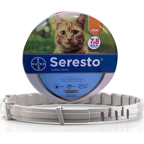 Collier anti-puces et anti-tiques pour chats - Lot de 2 (Version améliorée avec panneau de sécurité) (1/5)