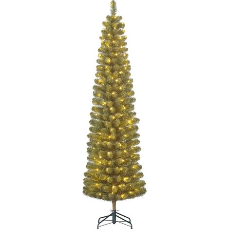 Black Box Trees Sapin de Noël artificiel illuminé Vert H185xl53xL53cm (1/4)