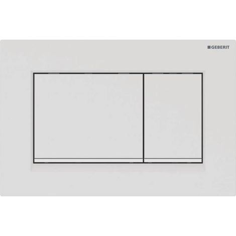 Geberit G115883011 Sigma 30 Zweimengenspülplatte (1,6/0,8 GPF), mattweiß