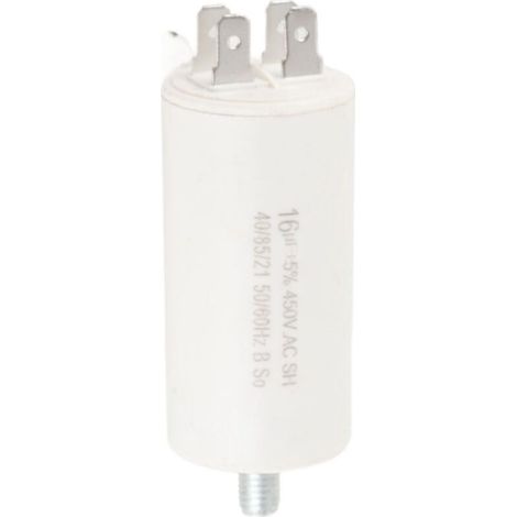 Ulisem Condensateur de fonctionnement CBB60, condensateur de moteur à double cylindre pour machine à laver, appareils électroménagers, 450 V, 16 µF (1/4)