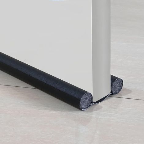 Boudin de Porte Isolant Froid - Bas de Porte Double Isolant Stop Froid (Noir ou Gris) (1/4)