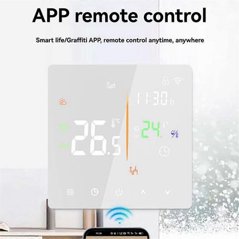 Eingebauter Thermostat ohne WLAN, 3-A-Warmwasserbereiter, weiß (1/5)