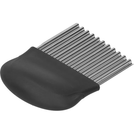 Couteau à Pommes de Terre Ondulé pour Frites - Outil de Découpe avec Manche - Accessoire de Cuisine