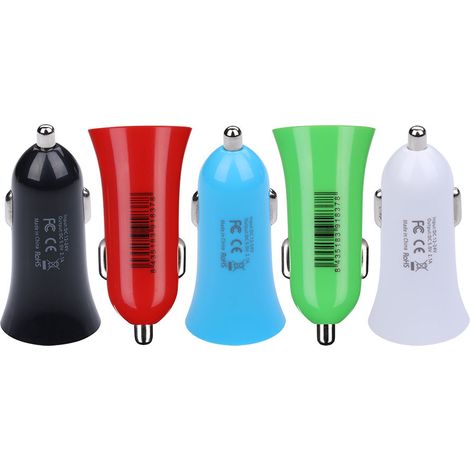 Cargador usb para coche colores surtidos nk (1/5)