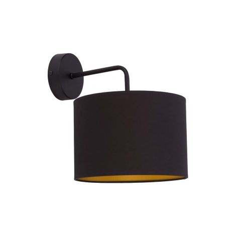 Applique Nowodvorski ALICE nera oro tessuto E27 60W