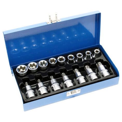 BARKBUSTERS Jeu de douilles torx mâle 16 pièces Douilles avec entraînement de ½\ (1/3)