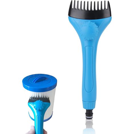 Brosse de nettoyage pour piscine, pour les parois, le fond, les marches et les carreaux, utilisation manuelle dans les spas, les lacs, les fontaines et les baignoires-AquaForge