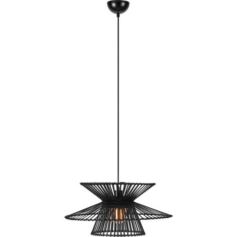 Suspension bambou e27 max 40w 57 cm noire mat - markslojd - duplici 88866146 88866146 88866146 88866146 (1/3)
