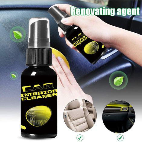 Agent de nettoyage intérieur de voiture 30 ml/100 ml, agent de nettoyage portable pour voiture (1/4)