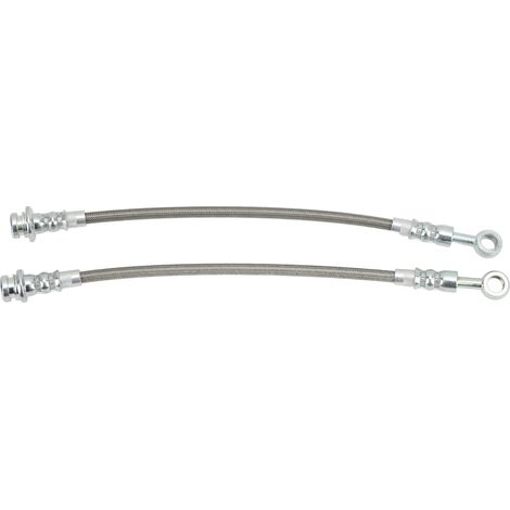 Tuyaux de frein arrière rallongés en acier inoxydable rugueux pour Nissan Patrol GQ Y60 1988‑1997 (1/5)