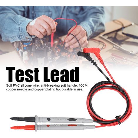 3 paires de cordons de test pour multimètre 1000V 20A, pointes de sonde, accessoires pour outil de test de multimètre numérique (1/5)