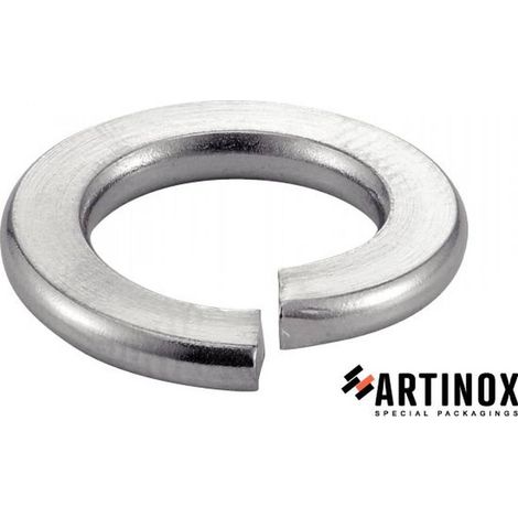 25 Rondelles Elastiques Grower 14 mm - DIN 127 B - NFE25-515 - UNI 1751B - Inox A1 - D-Work