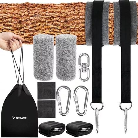 Filiyano – Kit de fixation pour hamac et balançoire, corde en nylon de 152 cm, résistance de 150 kg, lot de 2 (1/5)