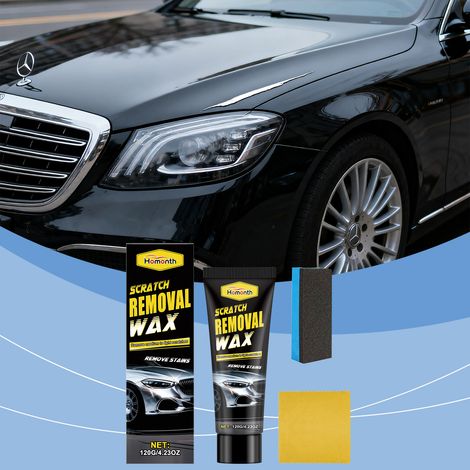 Autokratzerpflegecreme für Kratzer, Aufbereitung, Politur, Reinigung und Pflege – 120 g1, Schwamm1, Handtuch1 -- BIEMMEDUE (1/5)