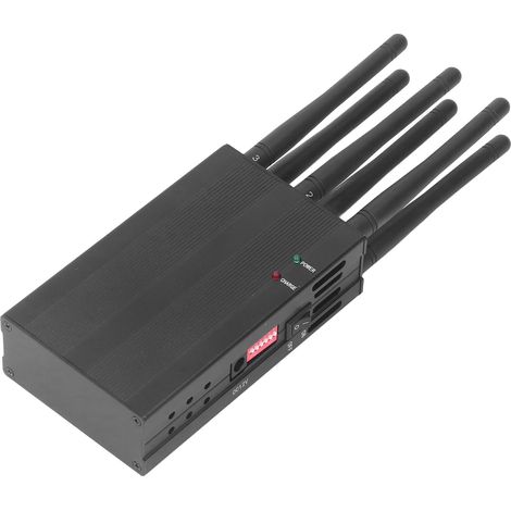 Brouilleur de signal portatif à 6 canaux, portée de 15 m, bloquant le signal (1/5)