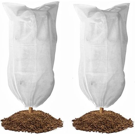Set of 2 covers 1.2 meters, height 1.8 meters anti-freeze for all types of plants and shrubs. The fabric is soft and resistant
